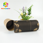 Brown composto levanta o tubo de papel que empacota a impressão deslocada para ferramentas de jardim