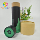 Brown composto levanta o tubo de papel que empacota a impressão deslocada para ferramentas de jardim