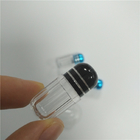 Estilo plástico do octógono das garrafas de comprimido do picosegundo Mini Rhino Pills Container Clear com tampão do metal