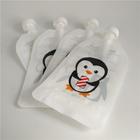 Sacos Sealable do recipiente reusável do leite do suco da bebida do alimento dos malotes do bico do comida para bebê