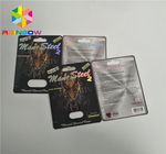 caixa de exposição de empacotamento da bolha plástica do cartão da bolha do rinoceronte 3d para comprimidos do sexo das cápsulas