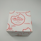 Projeto personalizado material de papel do bolo de casamento do tamanho das caixas de armazenamento do cartão do produto comestível