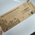 Empacotamento reciclável do papel de Kraft Brown da caixa de dobradura personalizado imprimindo bens