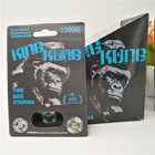 Bens materiais dos PP da caixa de exposição do cartão da bolha do rei Kung Homem Realce Comprimido 3D