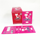 Indique cartões de papel UV do efeito com a bolha que empacota caixas de embalagem cor-de-rosa do cartão do gatinho