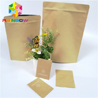 Sacos de papel biodegradáveis com o saco de empacotamento do armazenamento ziplock do alimento para frutos secos