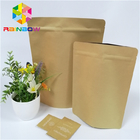 Sacos de papel biodegradáveis com o saco de empacotamento do armazenamento ziplock do alimento para frutos secos