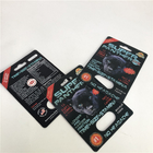 Cartão Lenticular super plástico CMYK da bolha 3D do comprimido da pantera
