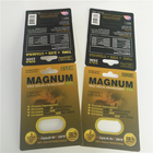 Comprimidos do sexo do magnum do ISO que empacotam o rinoceronte de CMRK 69 cartões masculinos da bolha do realce