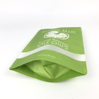 O produto comestível impresso feito sob encomenda levanta-se dos biscoitos plásticos da folha do selo do fechamento do fecho de correr a janela clara de Chips Paper Packaging Bags With
