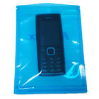 Zíper estático do saco do selo três lateral transparente azul anti para produtos eletrônicos