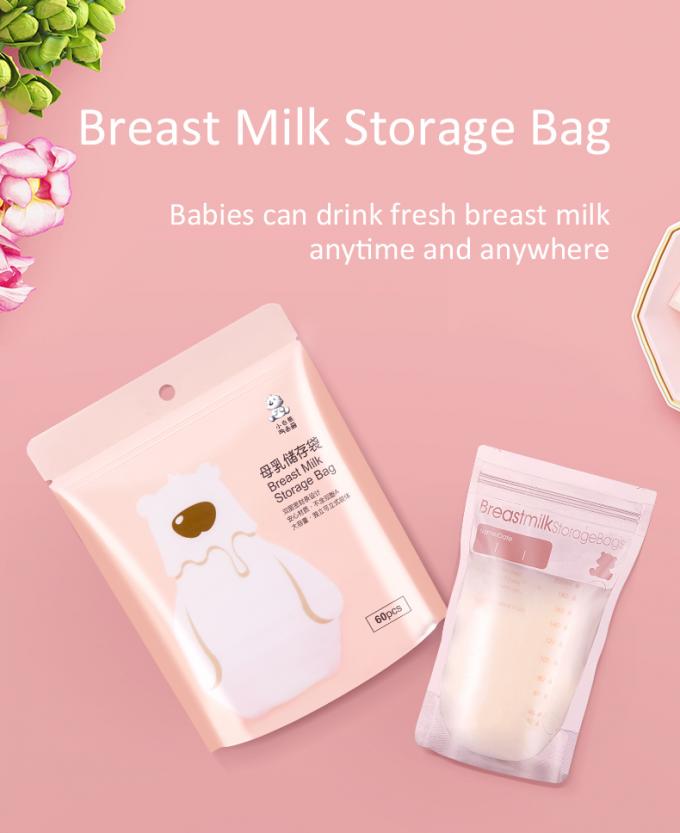 O fechamento do fecho de correr da fabricação levanta-se o armazenamento dos sacos do leite materno