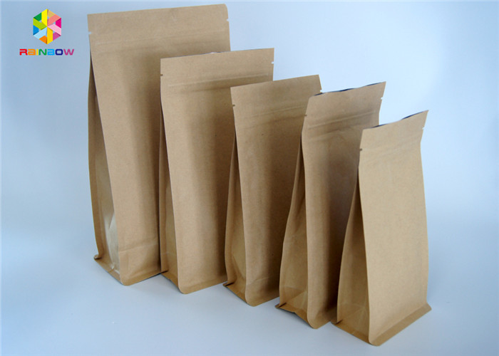 Kraft personalizou o Ziplock de empacotamento da janela do alimento de petisco do açúcar do ofício da porca dos sacos de papel