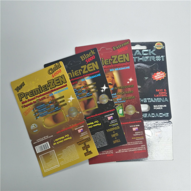 A bolha de Premizer Zen Blister Card Packaging Display que empacota para os comprimidos masculinos do realce embala