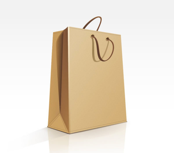 Vestuário sacos de papel personalizados 150 gramas, saco de papel da compra do papel de embalagem