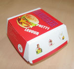 Caixa de empacotamento de empacotamento Ecofriendly da caixa de papel do Hamburger da caixa de papel para o hamburguer