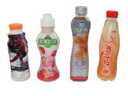 Etiquetas personalizadas da luva de psiquiatra de calor do PVC do projeto para o empacotamento da garrafa de água do suco