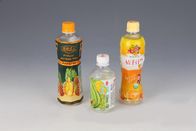 Etiquetas personalizadas da luva de psiquiatra de calor do PVC do projeto para o empacotamento da garrafa de água do suco