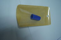 Sacos de papel personalizados de empacotamento do produto comestível do biscoito com a parte dianteira do zíper clara