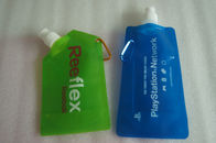 Saco flexível azul verde para o líquido/saco de plástico para o líquido com logotipo da cópia