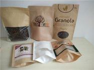 Sacos de papel personalizados superiores do zíper com a janela oval para o empacotamento das sementes do Quinoa