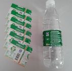Etiquetas da luva do psiquiatra da garrafa de água do PVC para o empacotamento detergente da garrafa