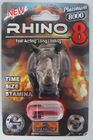 garrafa pequena da medicina do rinoceronte 10ml, cartão plástico do rinoceronte do comprimido containers/3D da cápsula