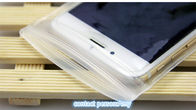 Malote macio do zíper do PVC da superfície, malotes plásticos de EVA que empacotam o saco para o empacotamento do iphone