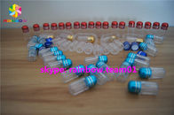 Garrafas de comprimido plásticas personalizadas da bala, garrafas plásticas da medicina com tampão do metal