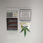 O branco de Hotstamped personalizou sacos de papel das folhas de CBD, papel de embalagem que empacota para as folhas do cigarro CBD