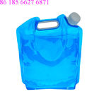Malotes plásticos que empacotam, 3 galões de esportes exteriores que dobram o saco do armazenamento da água