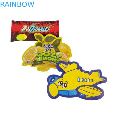 Embalagens comestíveis 3.5g Mylar Bags Ziplock em forma especial Biscoitos de Ervas Dulces