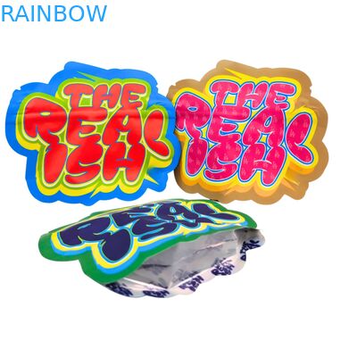 3.5g 7g 14g Ziplock Mylar Bag Edible Child-Proof Aluminum Foil para biscoitos Gummy