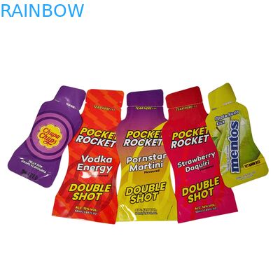 Saco de Mylar Holográfico Personalizado Impresso Embalagem Biodegradável Resealable para Sacos de Lanches de Alimentos