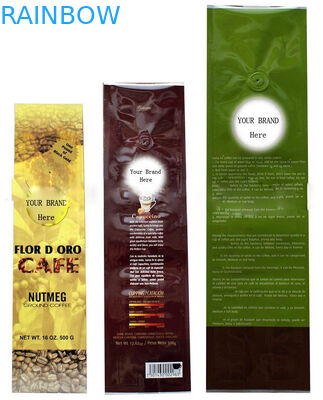 Saco da folha da válvula do café do ANIMAL DE ESTIMAÇÃO/AL/PE do OEM que empacota com fechamento do fecho de correr