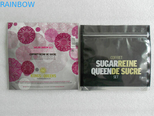 ANIMAL DE ESTIMAÇÃO/AL/PE, sacos de empacotamento do cosmético de OPP/AL/PE com entalhe do rasgo, fechamento do fecho de correr
