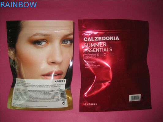 CMYK, saco de empacotamento cosmético do ANIMAL DE ESTIMAÇÃO de Pantone/AL/PE para a toalha molhada, poder da pérola