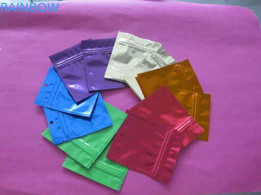 Saco Ziplock liso do petisco do alimento de Mylar que empacota com entalhe do rasgo