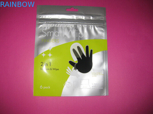 Malote amigável da folha de alumínio de Eco que empacota com o fechamento do fecho de correr para o feijão