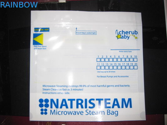 O alimento de alta temperatura do selo de vácuo ensaca 100 - 120 mícrons Microwaveable