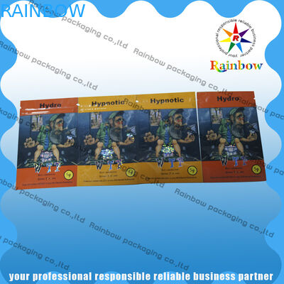 Malotes plásticos coloridos que empacotam, saco erval do incenso com Ziplock