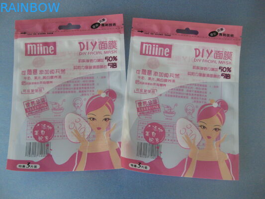 Umidade - saco de empacotamento de Comestic da prova com o reforço do Ziplock e do botão