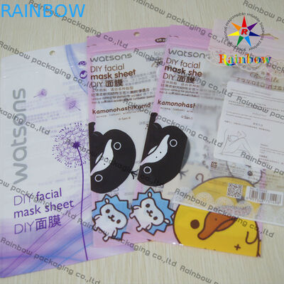 Saco de empacotamento cosmético plástico à moda do PVC com 1 lado e imprimir claros