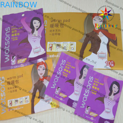 Plano de empacotamento do estojo compacto cosmético plástico do fechamento do fecho de correr para a almofada morna