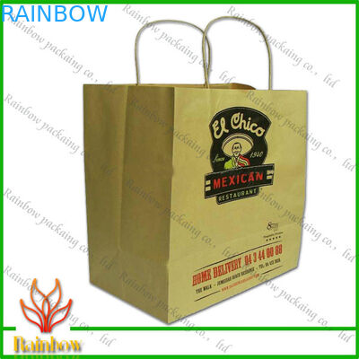 Leve embora os sacos de compras de papel com punho e projeto bonito