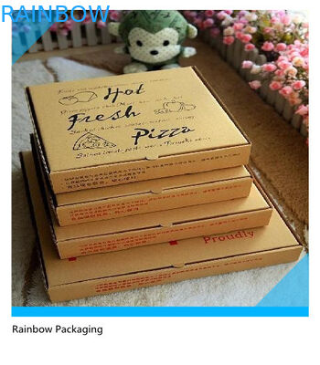 Leve embora o empacotamento da caixa de papel da pizza dobrável com superfície de impressão