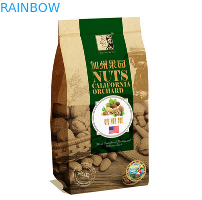 Brown personalizou sacos de papel, sacos do Lolly do papel de embalagem do petisco de 150 gramas