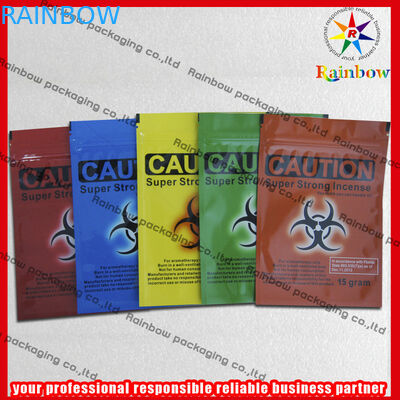 O incenso erval colorido reciclável ensaca a impressão Ziplock do Gravure