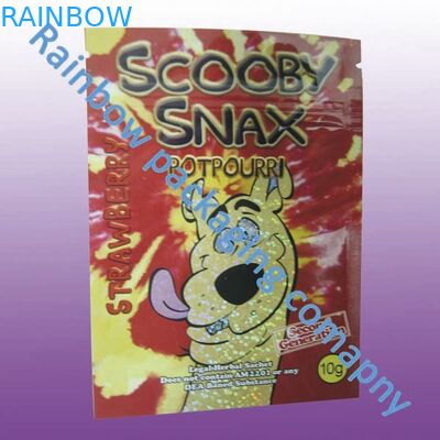 Incenso erval Ziplock que empacota, sacos de plástico coloridos personalizados do fecho de correr da impressão