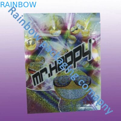 Incenso erval Ziplock que empacota, sacos de plástico coloridos personalizados do fecho de correr da impressão